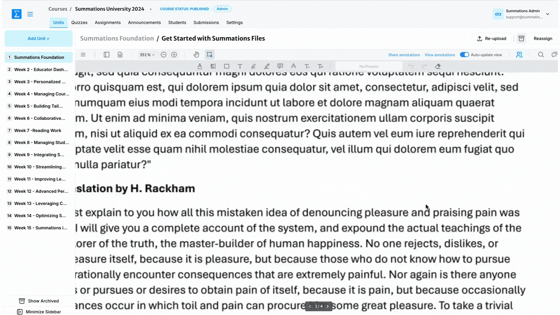 Summations' Collaborative Insight Tools